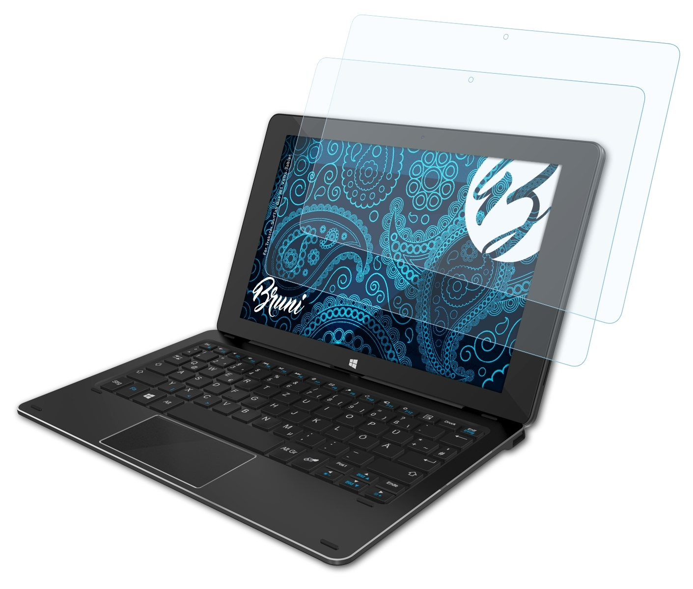 Basics-Clear Duo (Volks-Tablet)) SurfTab Schutzfolie(für BRUNI Trekstor 2x W1