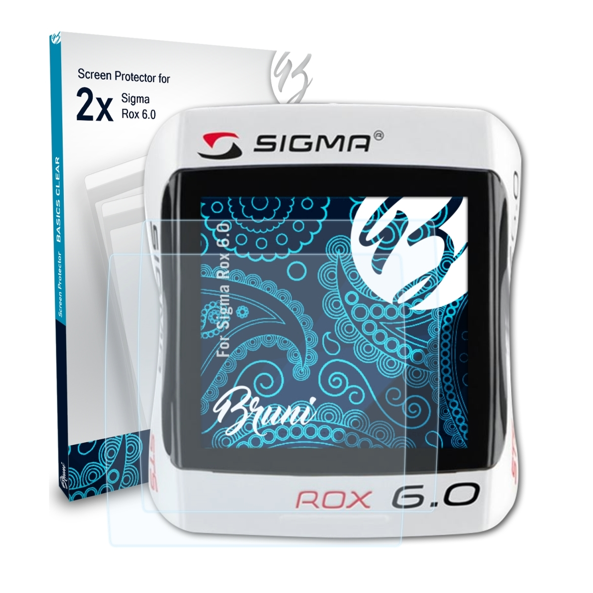 BRUNI 2x Sigma Basics-Clear Schutzfolie(für 6.0) Rox