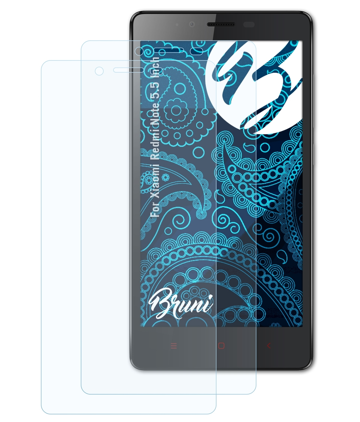 Redmi Note BRUNI Xiaomi Schutzfolie(für Basics-Clear 2x (5.5 Inch))