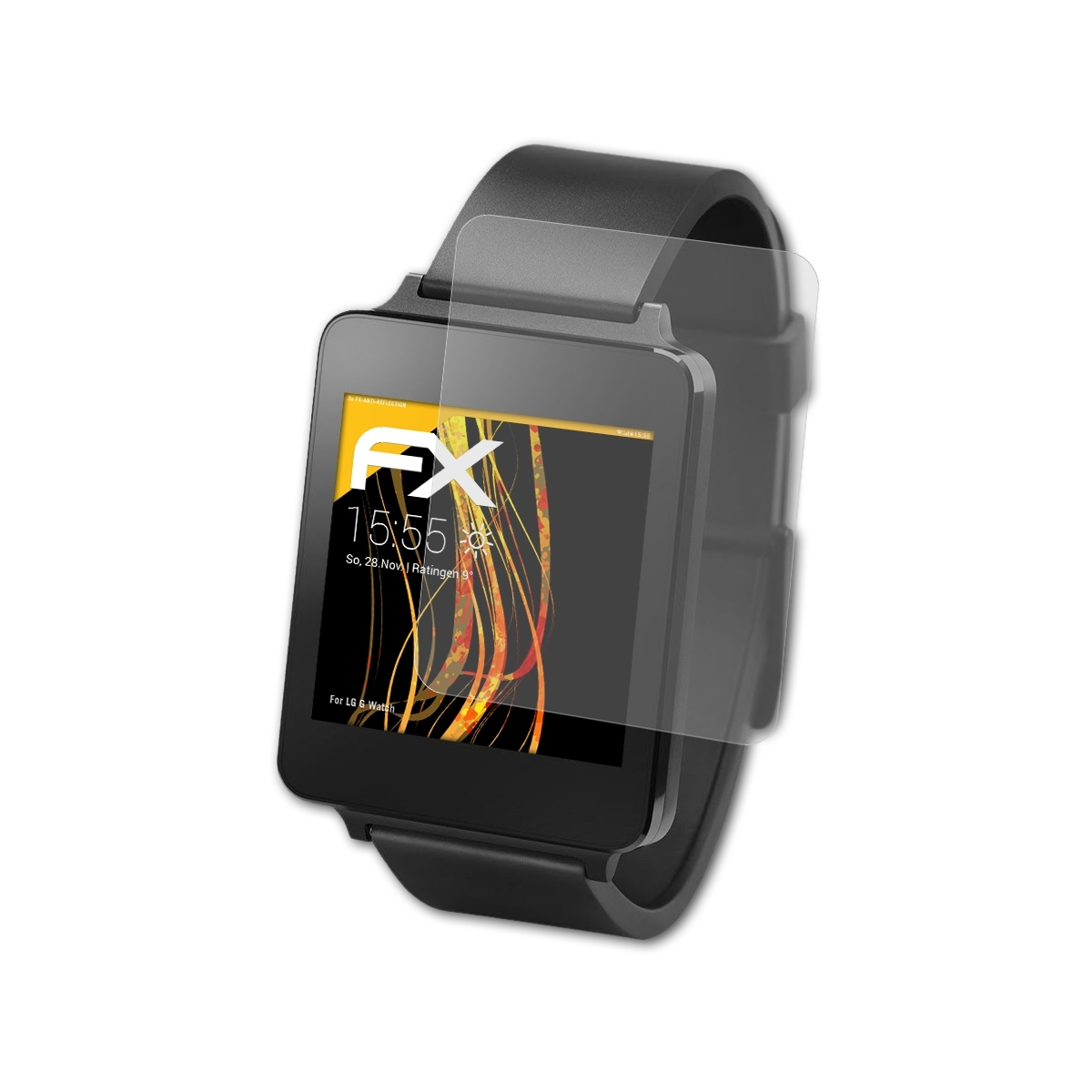 ATFOLIX 3x FX-Antireflex Displayschutz(für LG Watch) G