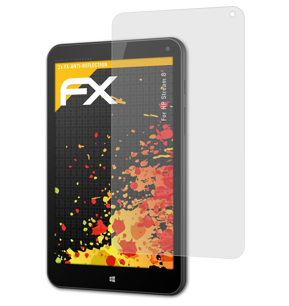 ATFOLIX 2x FX-Antireflex 8) Displayschutz(für HP Stream