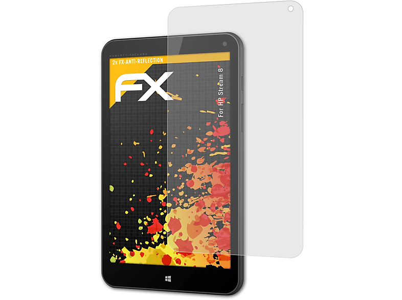 ATFOLIX 2x FX-Antireflex Displayschutz(für HP Stream 8)