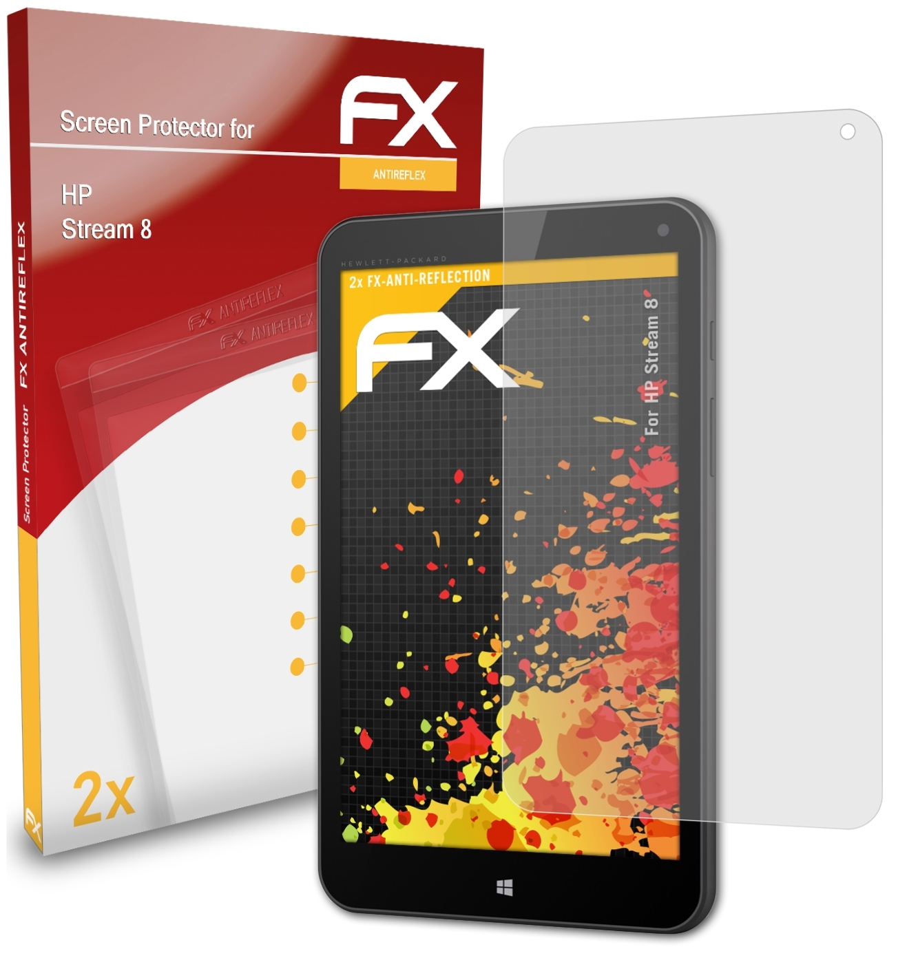 ATFOLIX 2x HP Stream FX-Antireflex 8) Displayschutz(für