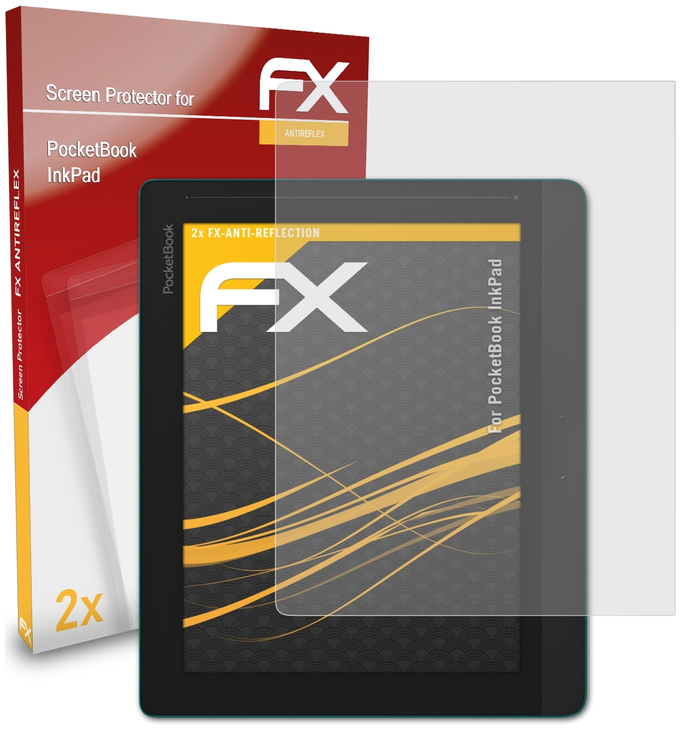 PocketBook FX-Antireflex InkPad) 2x Displayschutz(für ATFOLIX