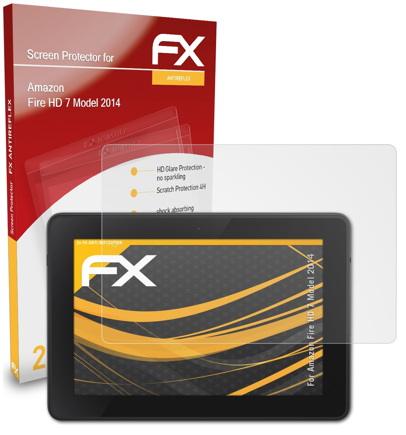 ATFOLIX 2x Amazon 2014)) FX-Antireflex 7 HD Fire Displayschutz(für (Model