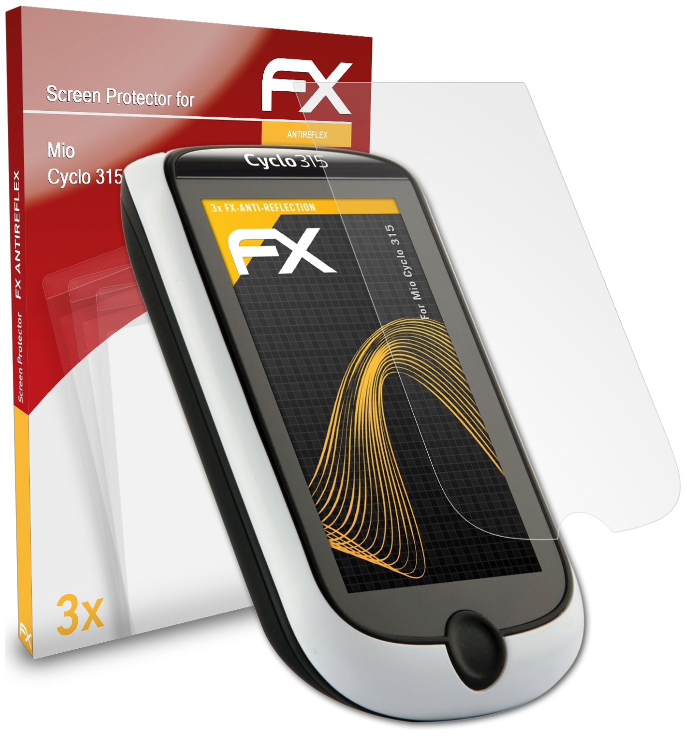 ATFOLIX 3x FX-Antireflex Cyclo Displayschutz(für 315) Mio