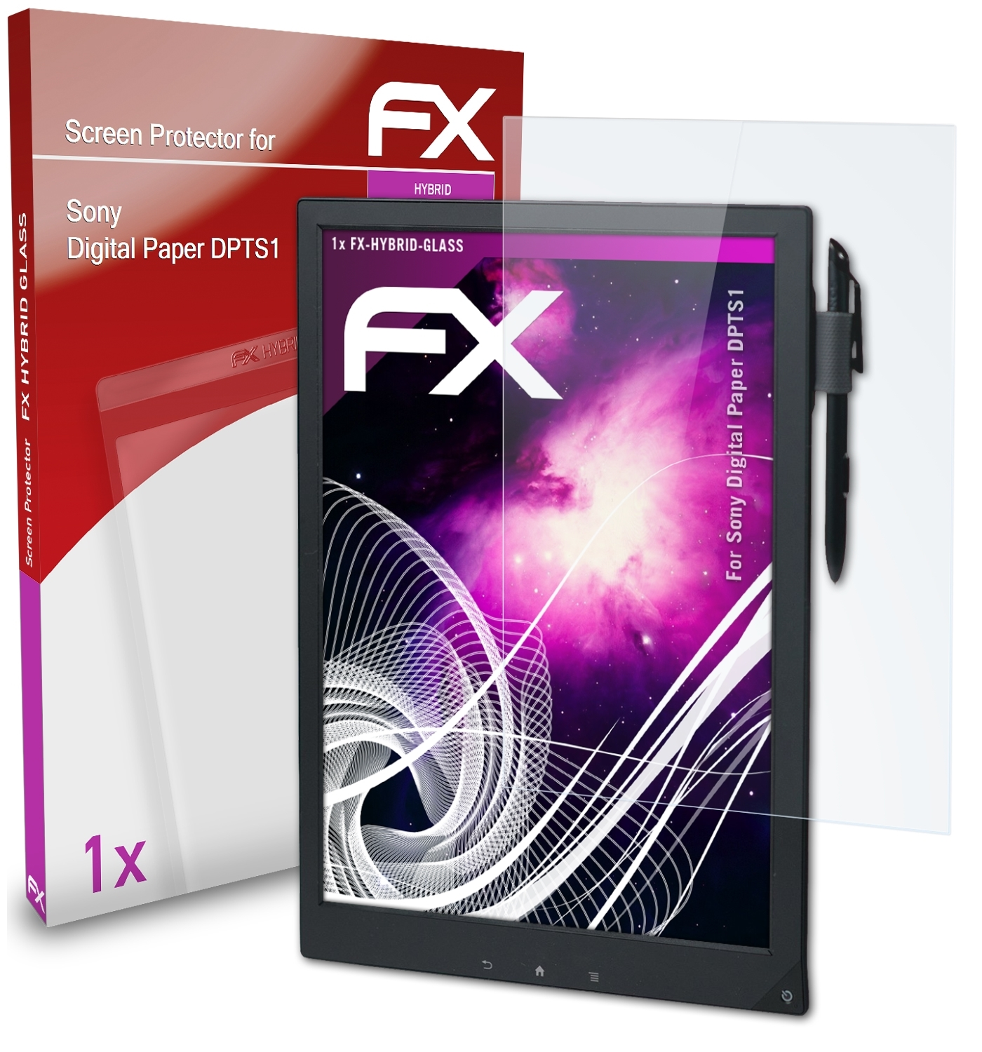 ATFOLIX FX-Hybrid-Glass Schutzglas(für Sony (DPTS1)) Paper Digital