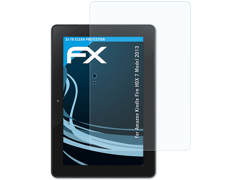 Amazon ATFOLIX 2x 2013)) Displayschutz(für 7 Kindle (Model FX-Clear HDX Fire