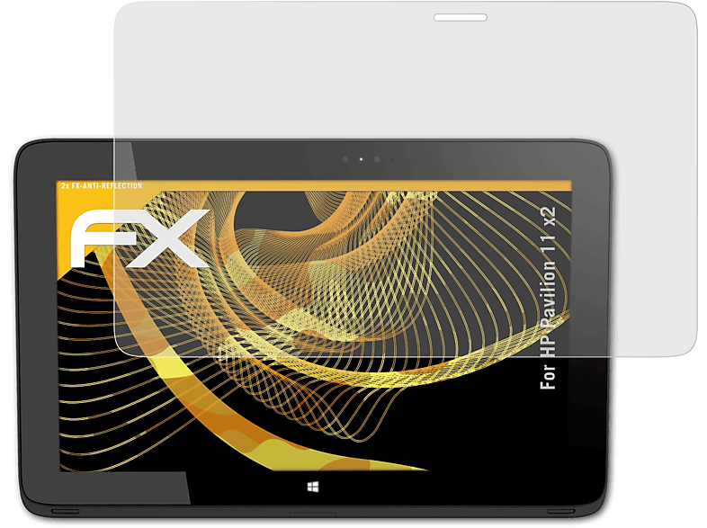 2x FX-Antireflex HP Displayschutz(für x2) 11 Pavilion ATFOLIX