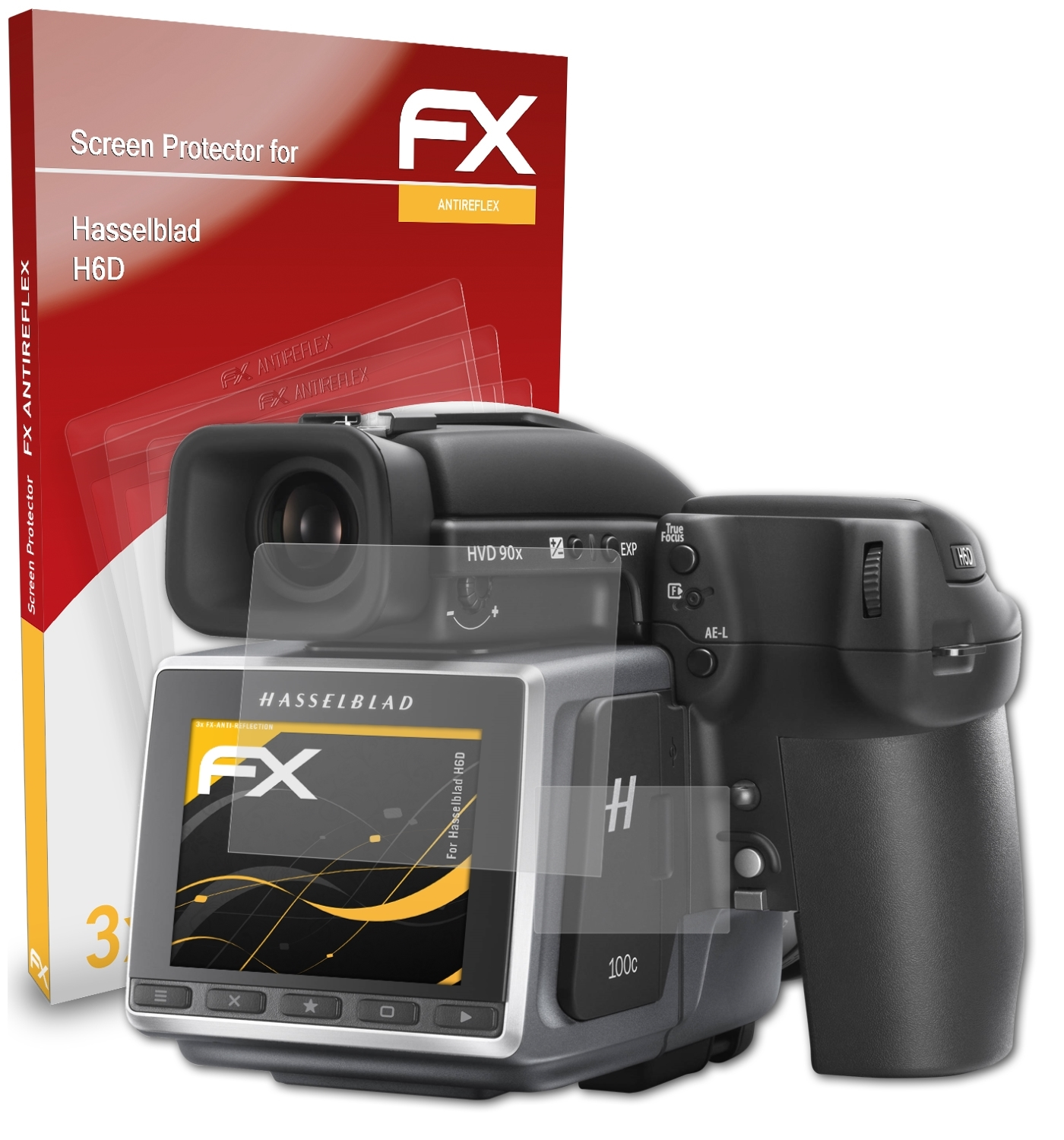 H6D) ATFOLIX Hasselblad FX-Antireflex Displayschutz(für 3x