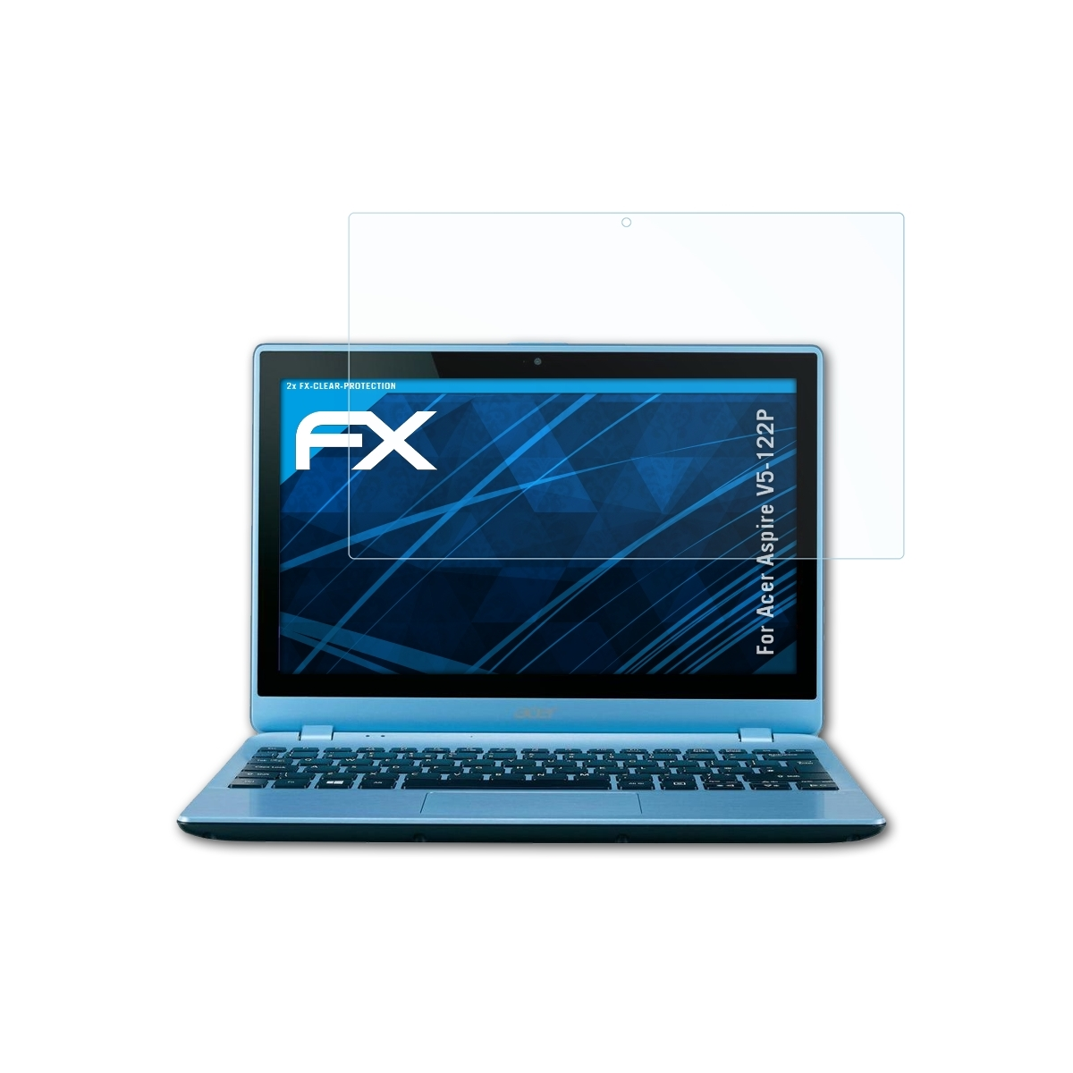 ATFOLIX 2x FX-Clear Displayschutz(für Aspire Acer V5-122P)