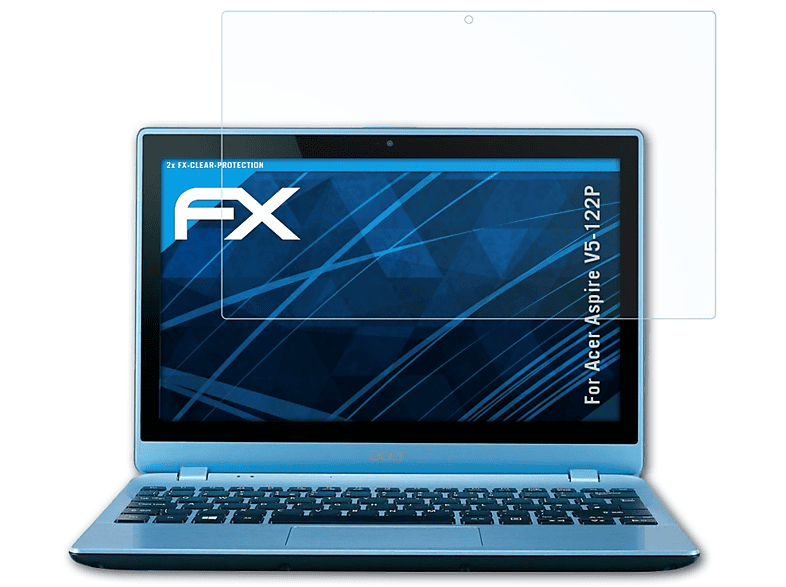 ATFOLIX 2x FX-Clear Displayschutz(für Acer Aspire V5-122P)
