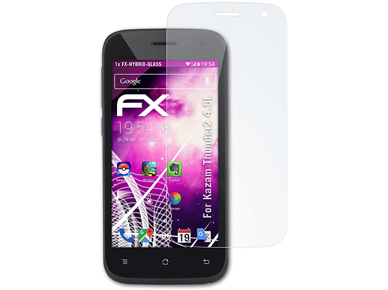 ATFOLIX FX-Hybrid-Glass Schutzglas(für Kazam Thunder2 4.5L)