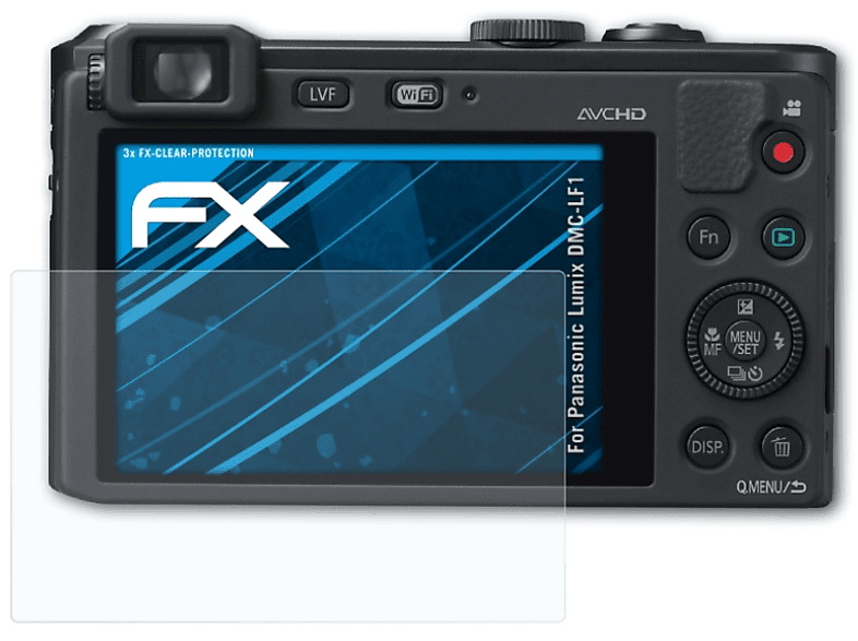 ATFOLIX 3x FX-Clear Displayschutz(für Lumix Panasonic DMC-LF1)