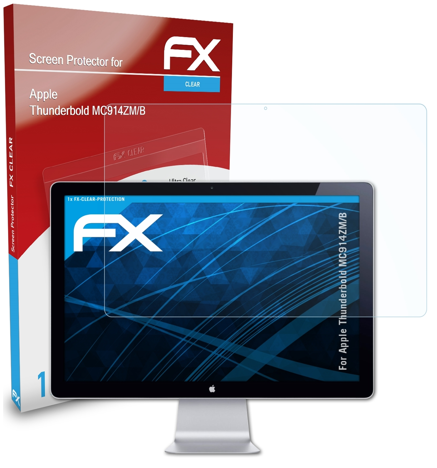 ATFOLIX FX-Clear Displayschutz(für Thunderbold (MC914ZM/B)) Apple