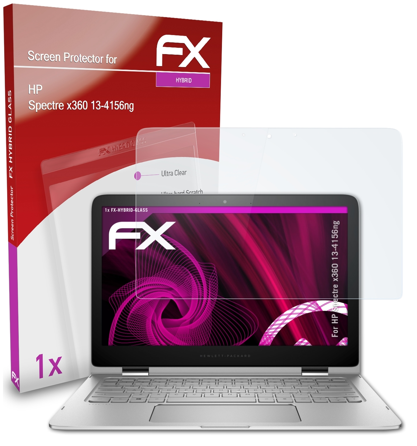 ATFOLIX FX-Hybrid-Glass Schutzglas(für 13-4156ng) HP x360 Spectre