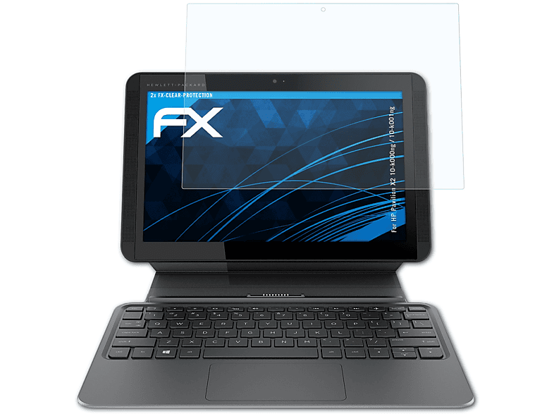 ATFOLIX 2x FX-Clear Displayschutz(für HP Pavilion X2 10-k000ng / 10-k001ng)