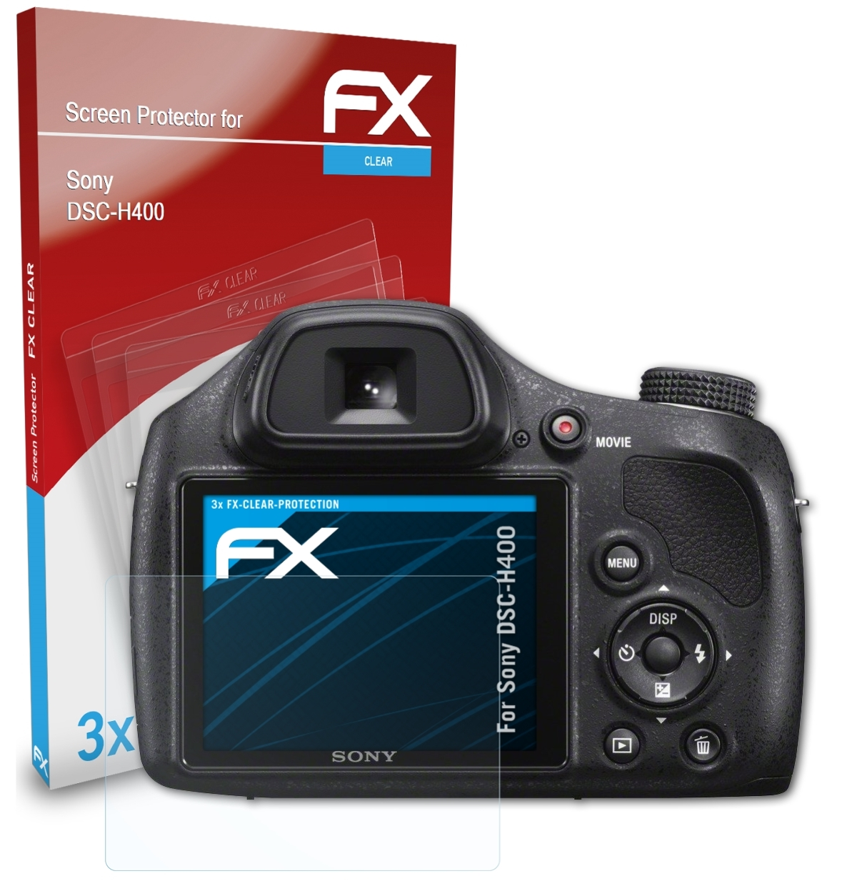 FX-Clear Displayschutz(für Sony ATFOLIX 3x DSC-H400)