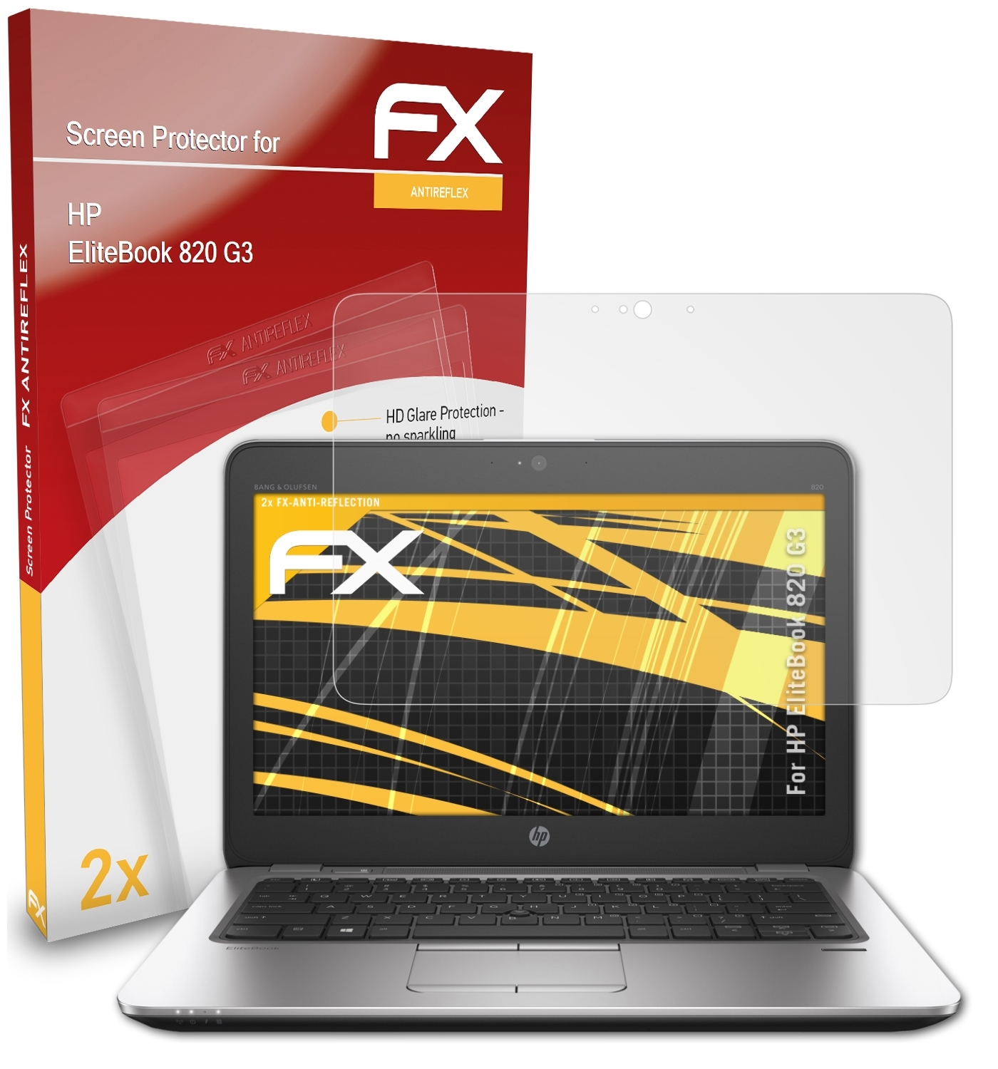 EliteBook 820 G3) FX-Antireflex HP Displayschutz(für ATFOLIX 2x