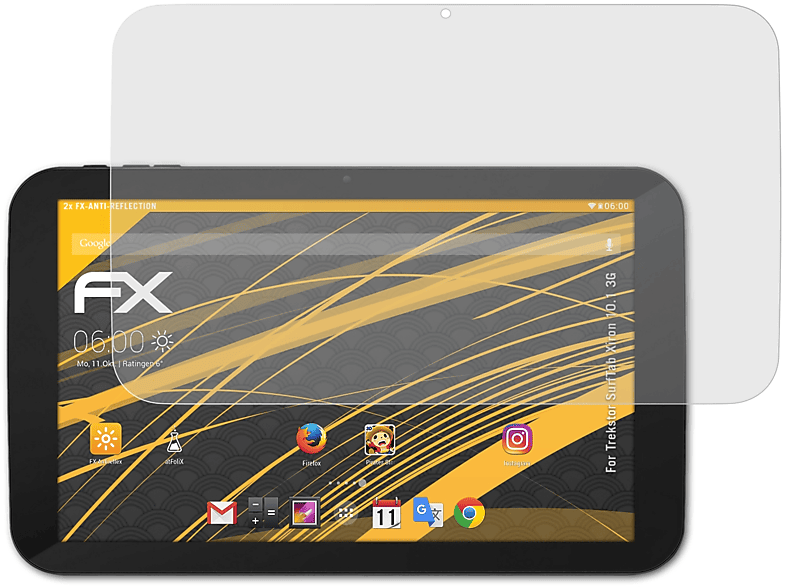 ATFOLIX 2x FX-Antireflex Displayschutz(für Trekstor SurfTab Xiron 10.1 3G)