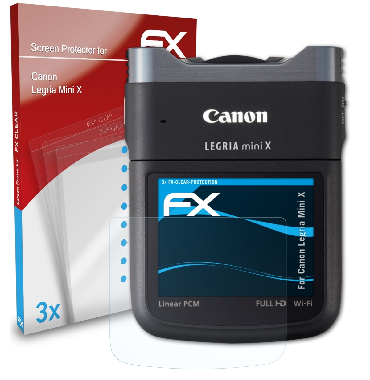 Mini Displayschutz(für 3x FX-Clear X) Canon Legria ATFOLIX