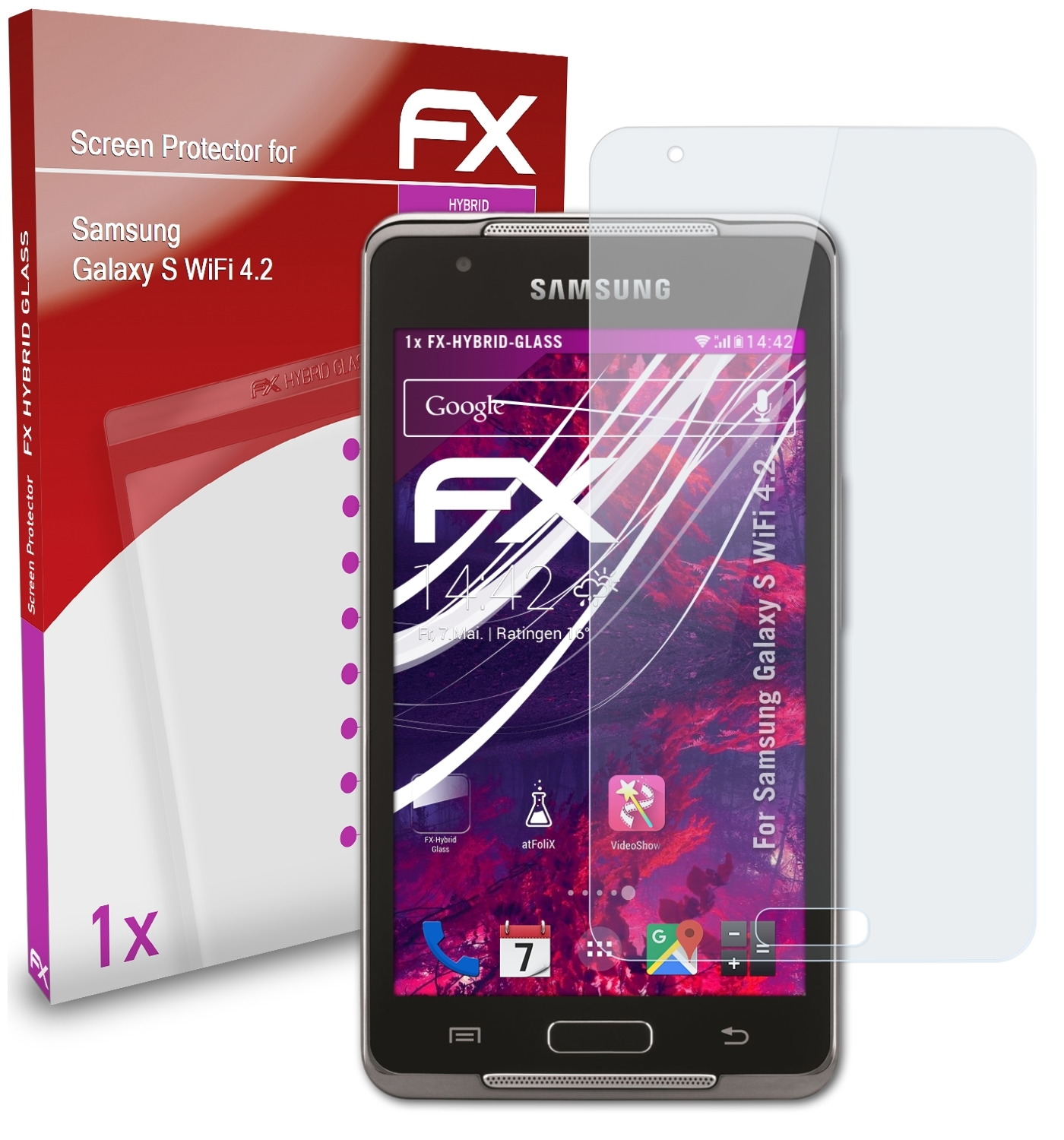 FX-Hybrid-Glass Schutzglas(für WiFi 4.2) ATFOLIX Galaxy Samsung S