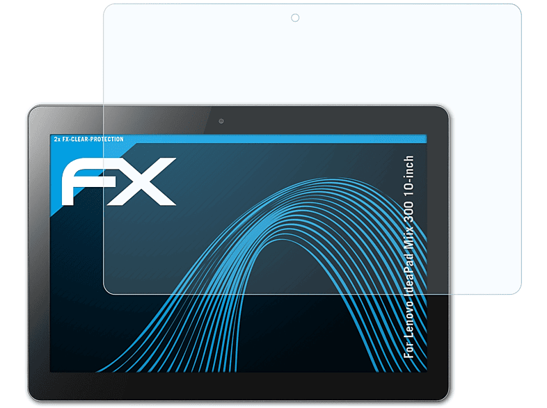 ATFOLIX 2x FX-Clear Displayschutz(für Lenovo IdeaPad Miix 300 (10-inch))