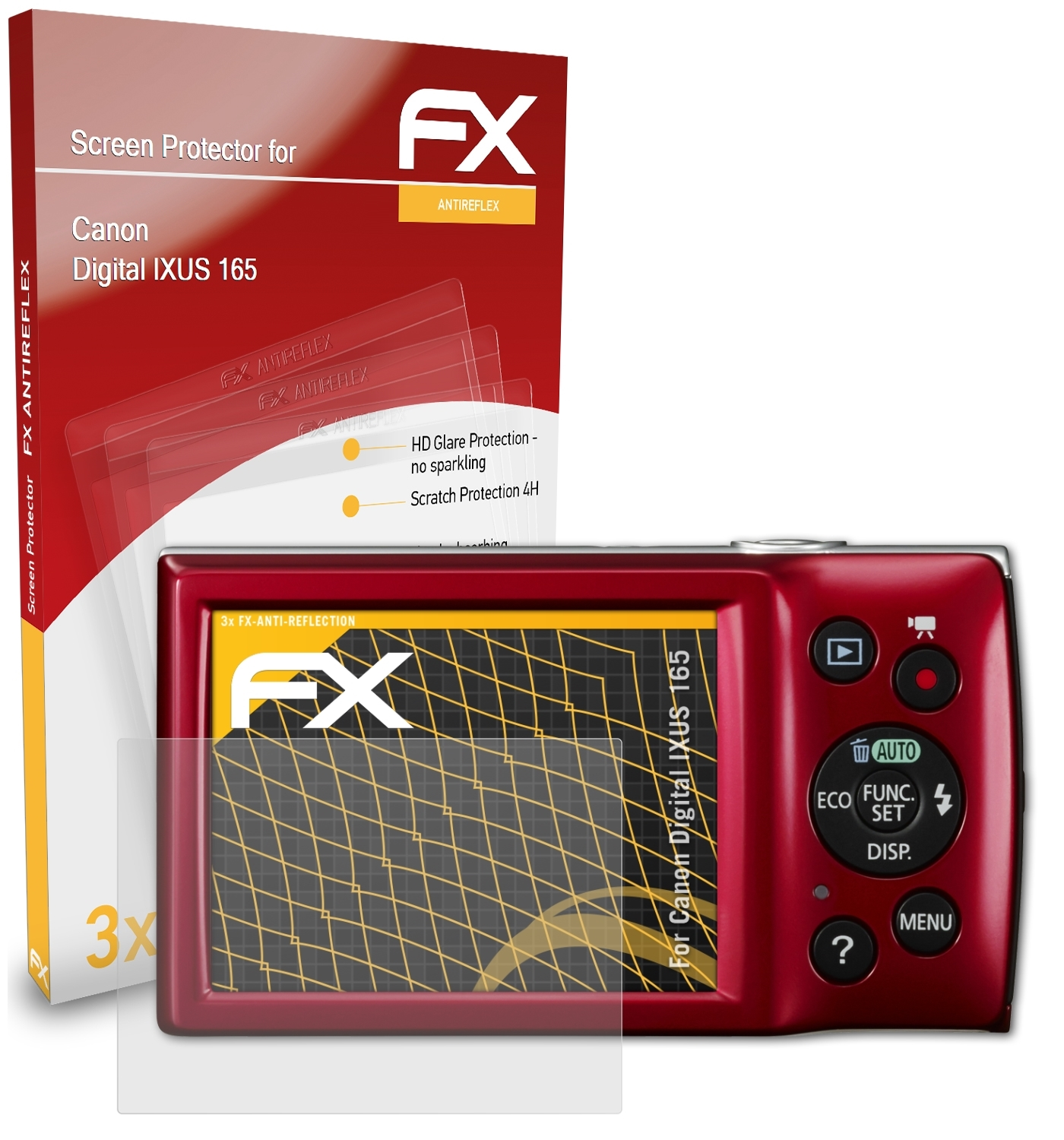 165) ATFOLIX FX-Antireflex Displayschutz(für IXUS 3x Digital Canon