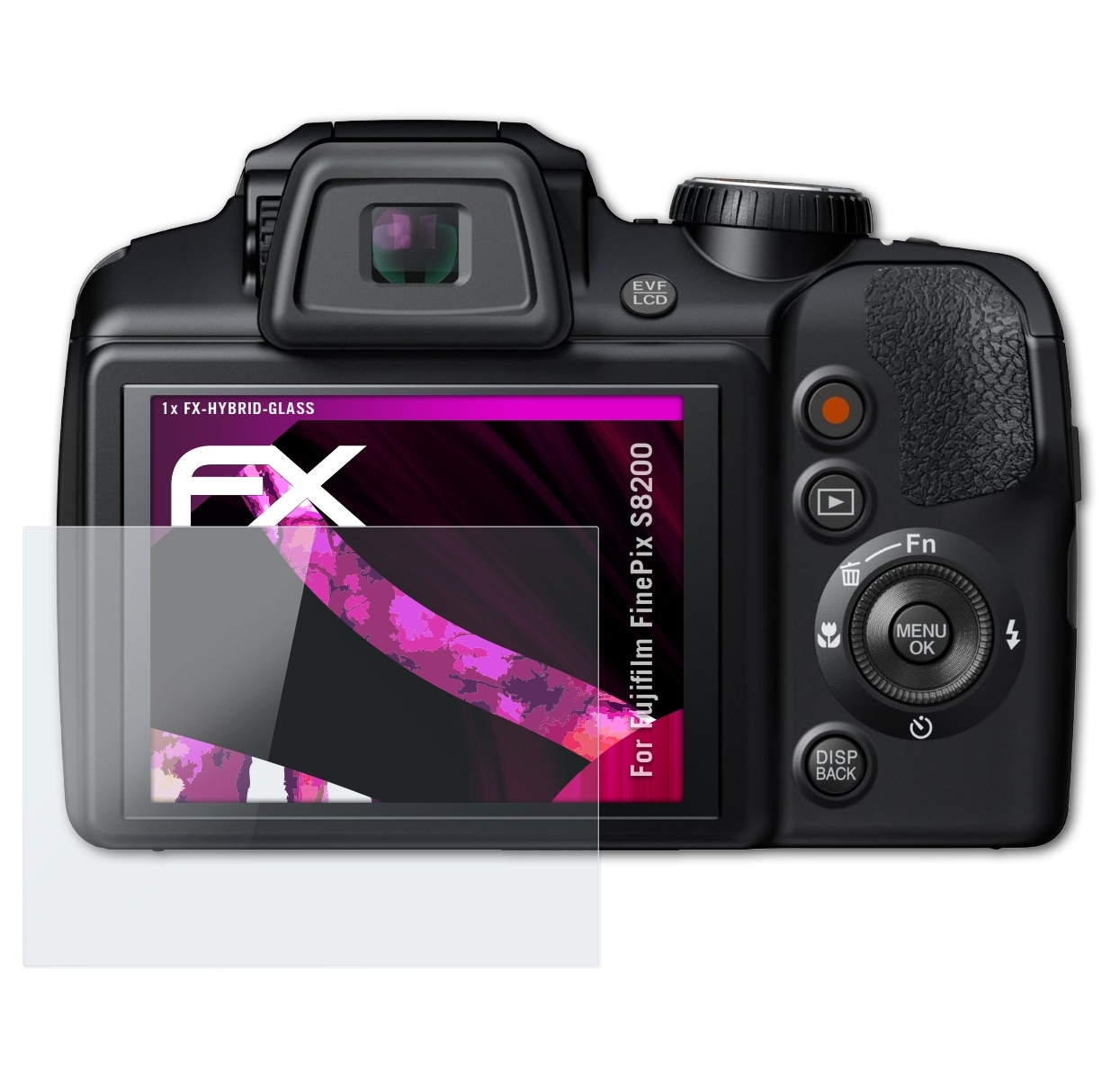 ATFOLIX FX-Hybrid-Glass Schutzglas(für Fujifilm FinePix S8200)