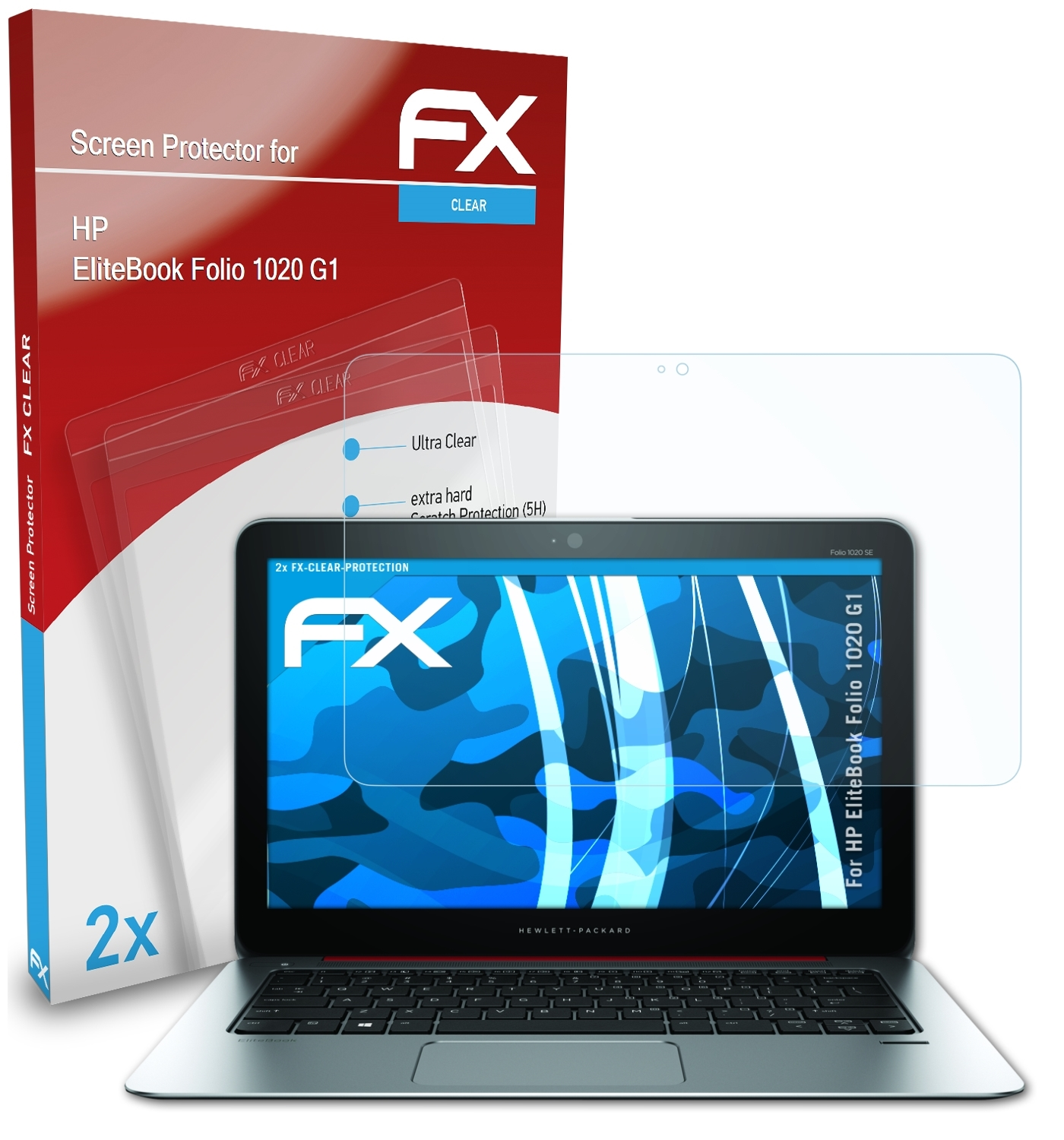 Displayschutz(für 1020 FX-Clear HP G1) EliteBook 2x Folio ATFOLIX