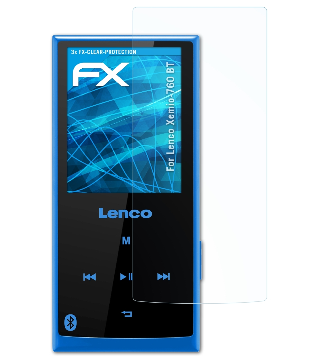 Lenco ATFOLIX 3x FX-Clear Displayschutz(für Xemio-760 BT)