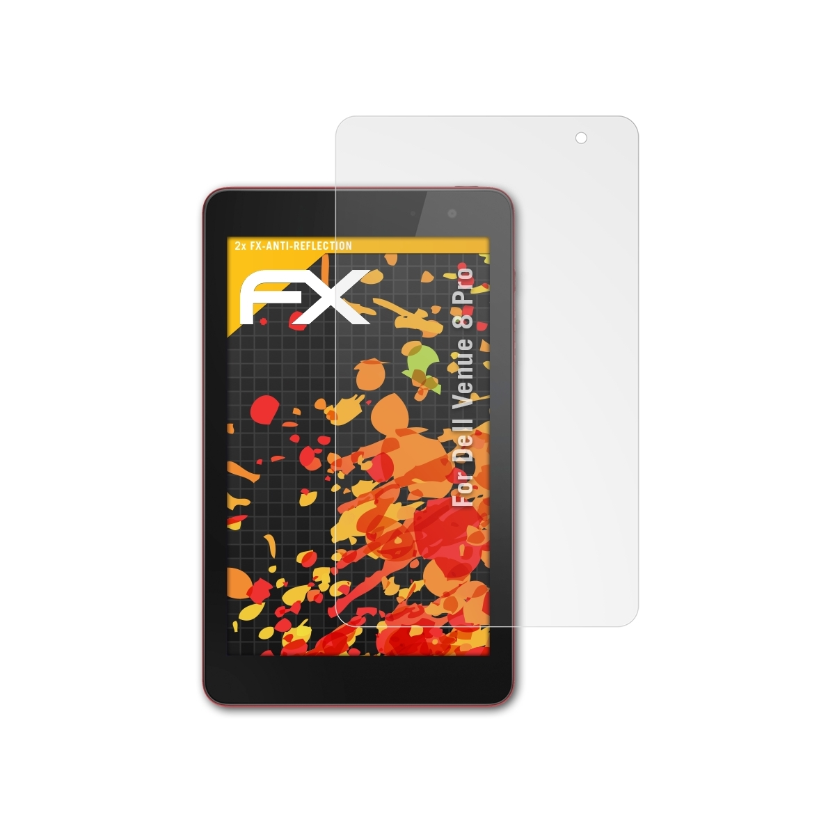 2x 8 Displayschutz(für Dell Venue FX-Antireflex Pro) ATFOLIX