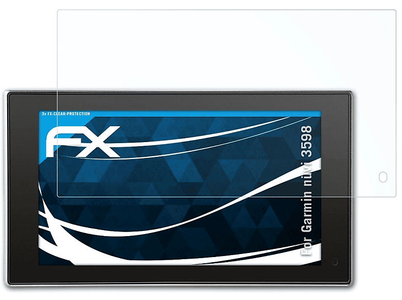 ATFOLIX 3x FX-Clear Garmin Displayschutz(für nüvi 3598)