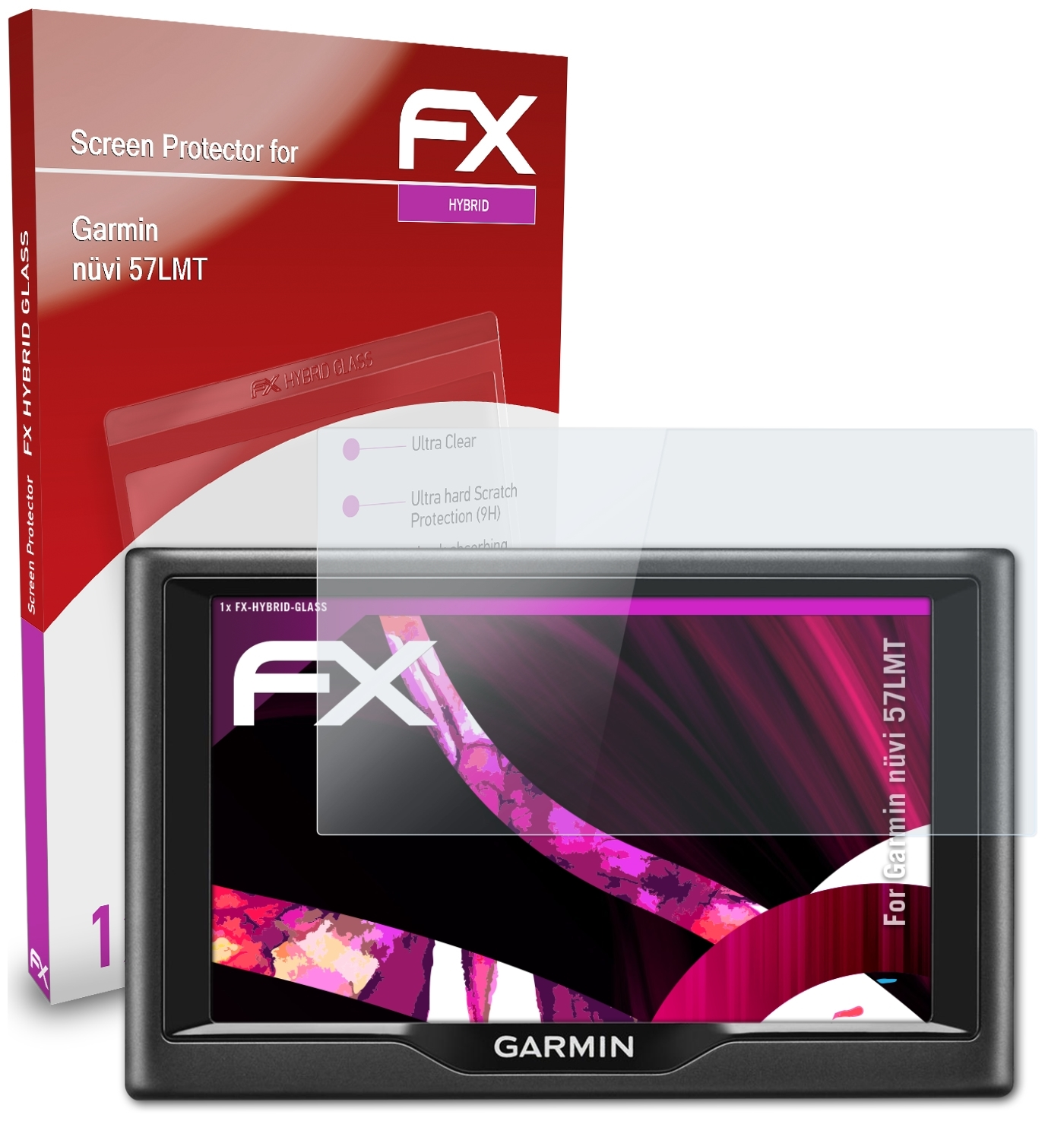 FX-Hybrid-Glass Garmin ATFOLIX nüvi Schutzglas(für 57LMT)