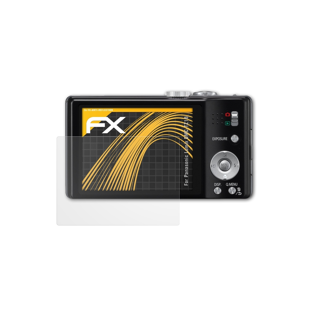 ATFOLIX 3x Displayschutz(für Panasonic FX-Antireflex Lumix DMC-TZ18)