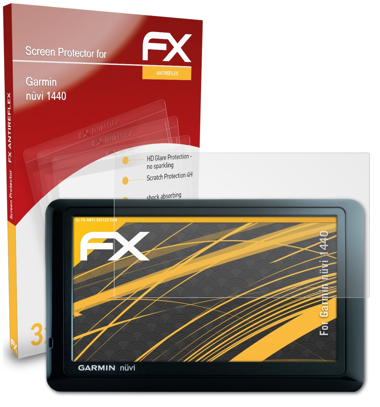 ATFOLIX 3x 1440) FX-Antireflex Garmin Displayschutz(für nüvi