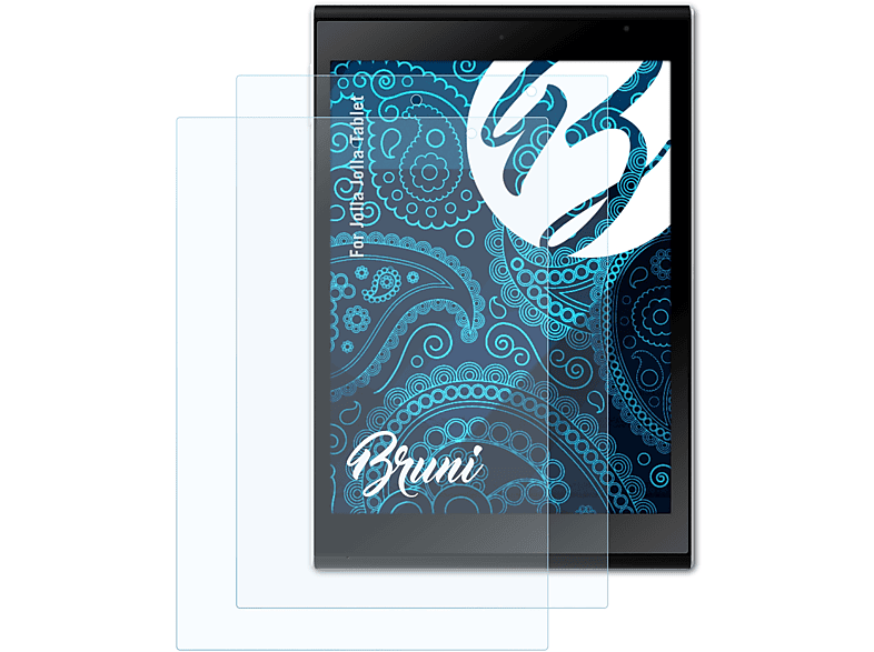BRUNI 2x Basics-Clear Schutzfolie(für Jolla Jolla Tablet)