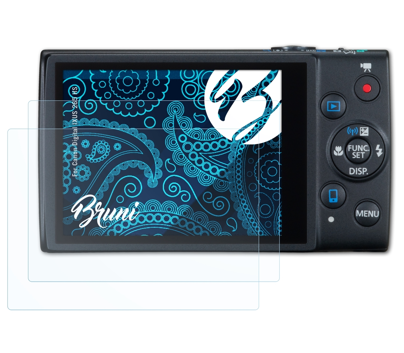 IXUS 265 Digital BRUNI Basics-Clear Schutzfolie(für HS) Canon 2x