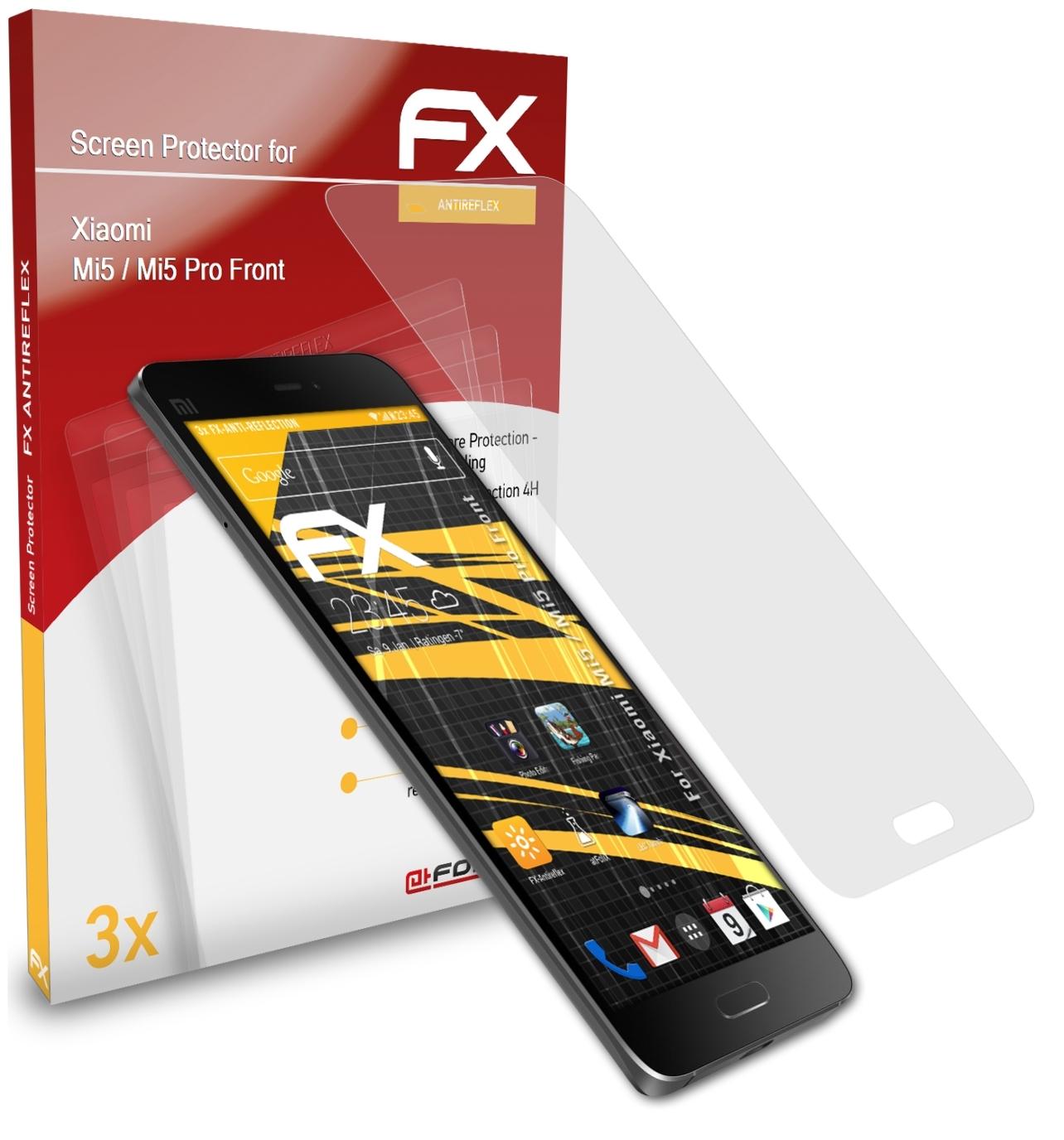 Mi5 / Mi5 ATFOLIX 3x Displayschutz(für FX-Antireflex Xiaomi Pro (Front))