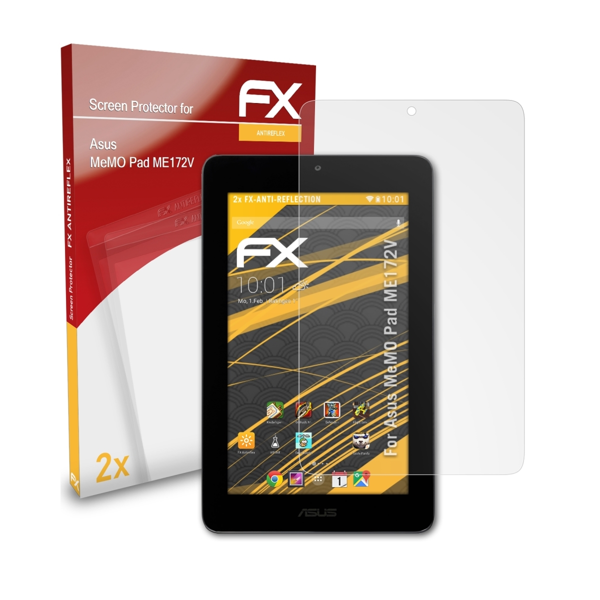 FX-Antireflex MeMO Pad ATFOLIX ME172V) Displayschutz(für Asus 2x