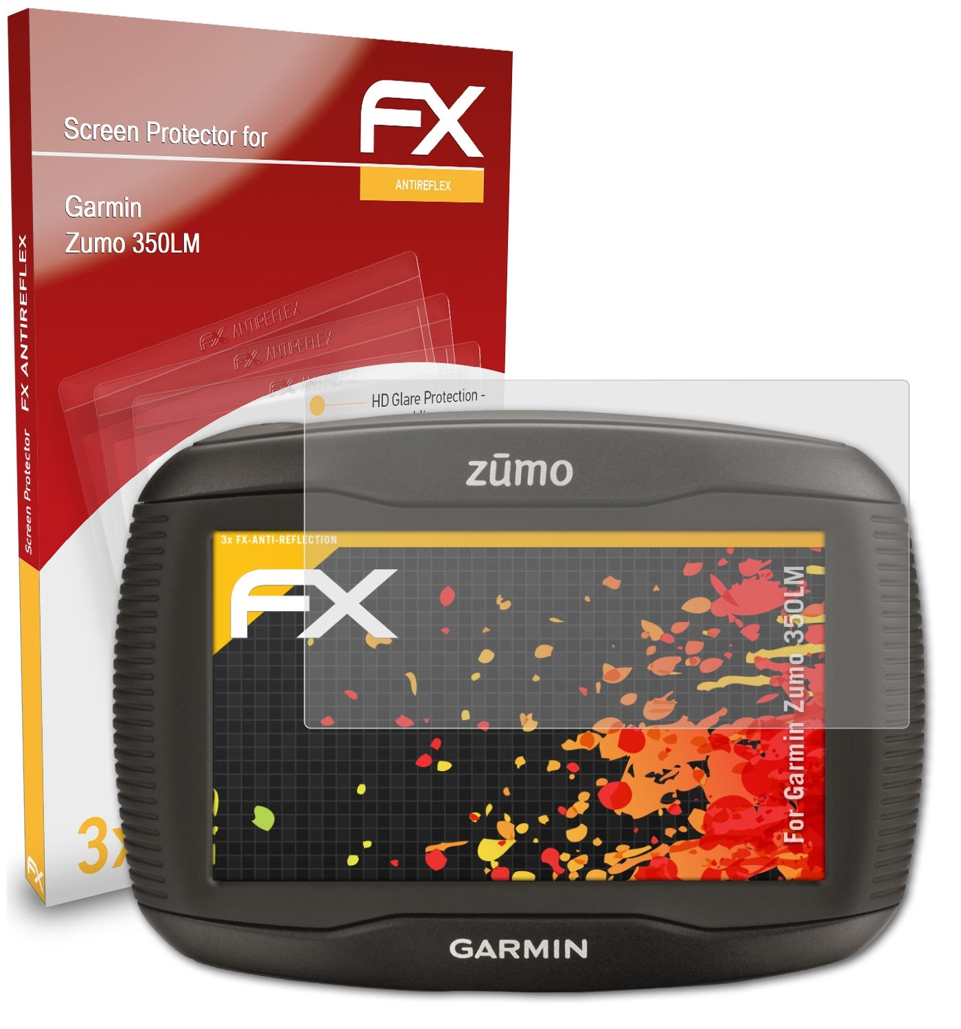 ATFOLIX 3x FX-Antireflex Displayschutz(für Garmin 350LM) Zumo