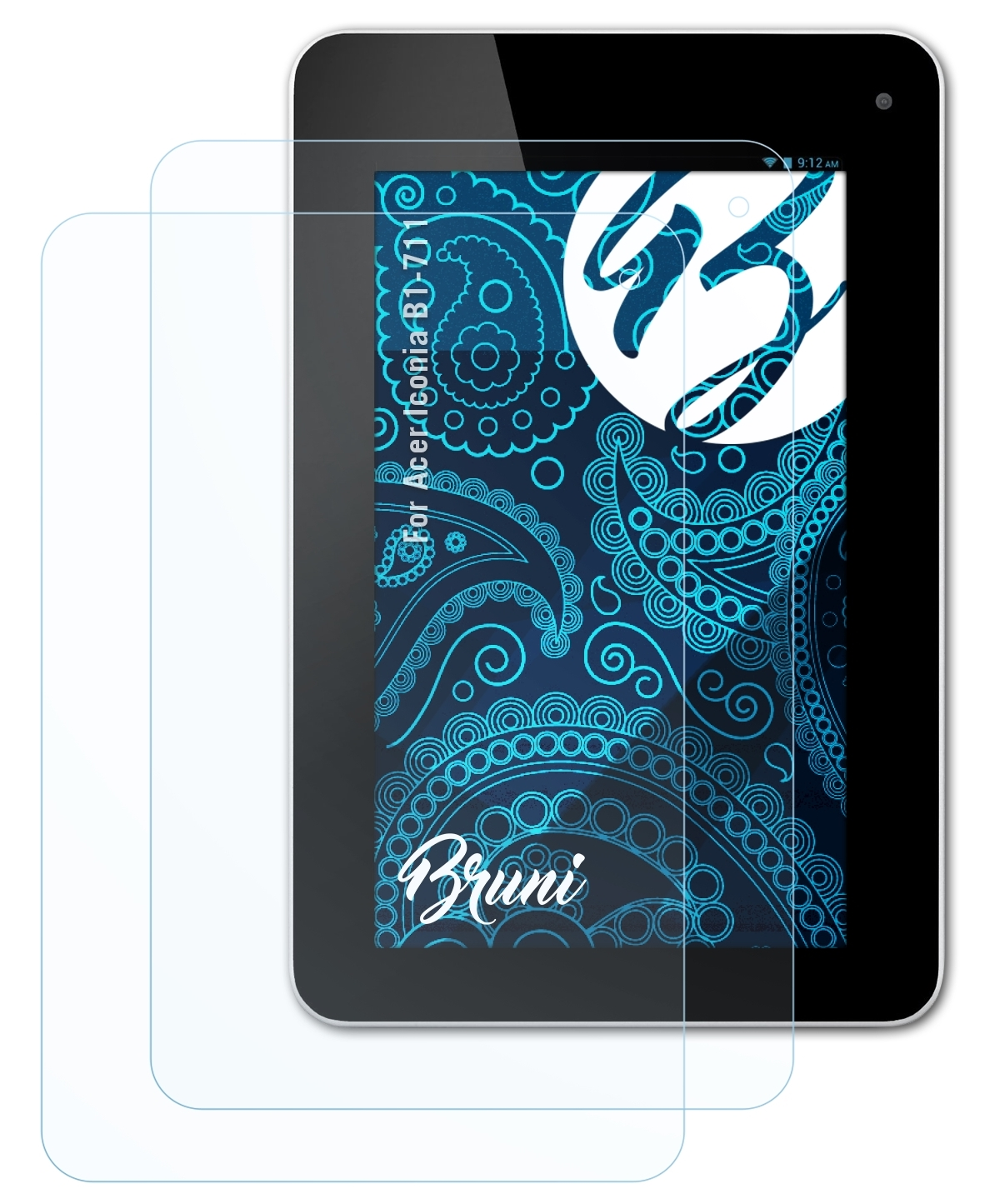 BRUNI 2x Basics-Clear Schutzfolie(für Acer Iconia B1-711)