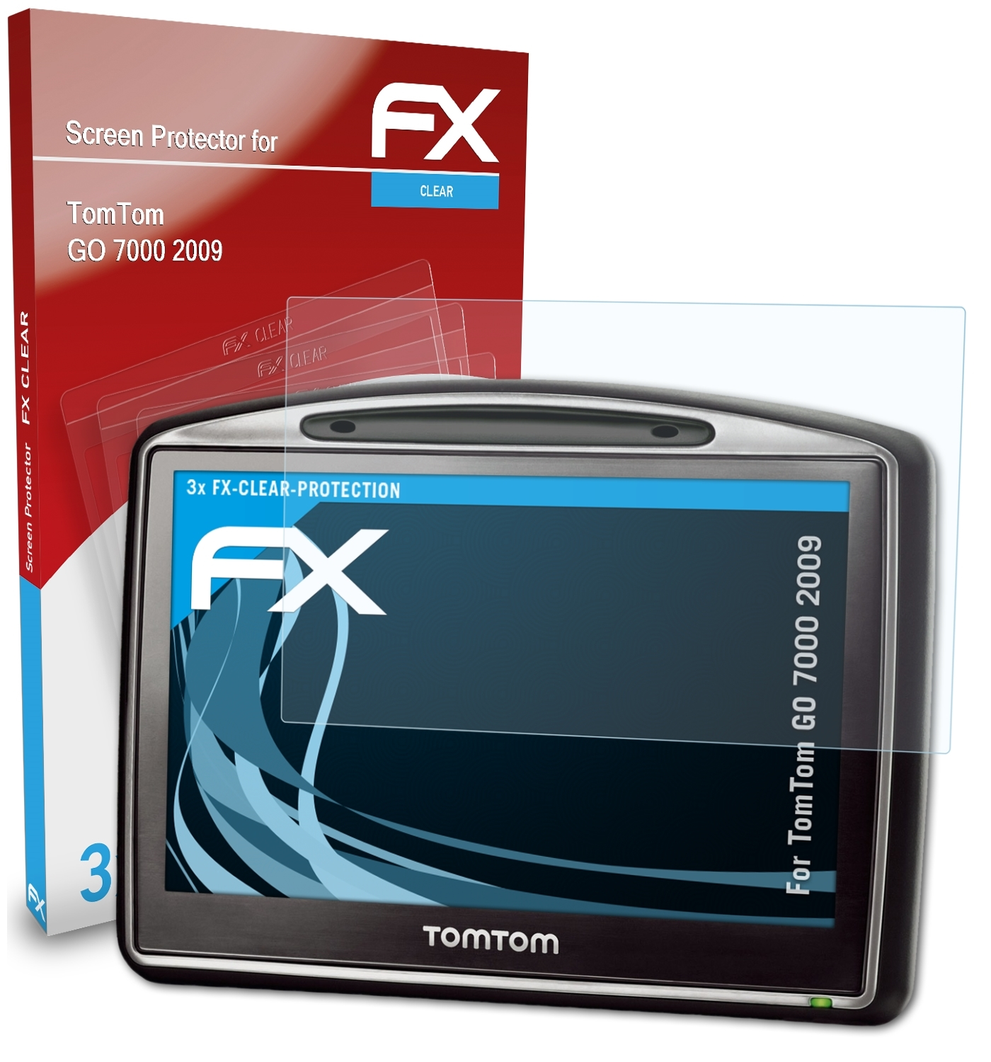 TomTom FX-Clear 3x (2009)) 7000 Displayschutz(für GO ATFOLIX