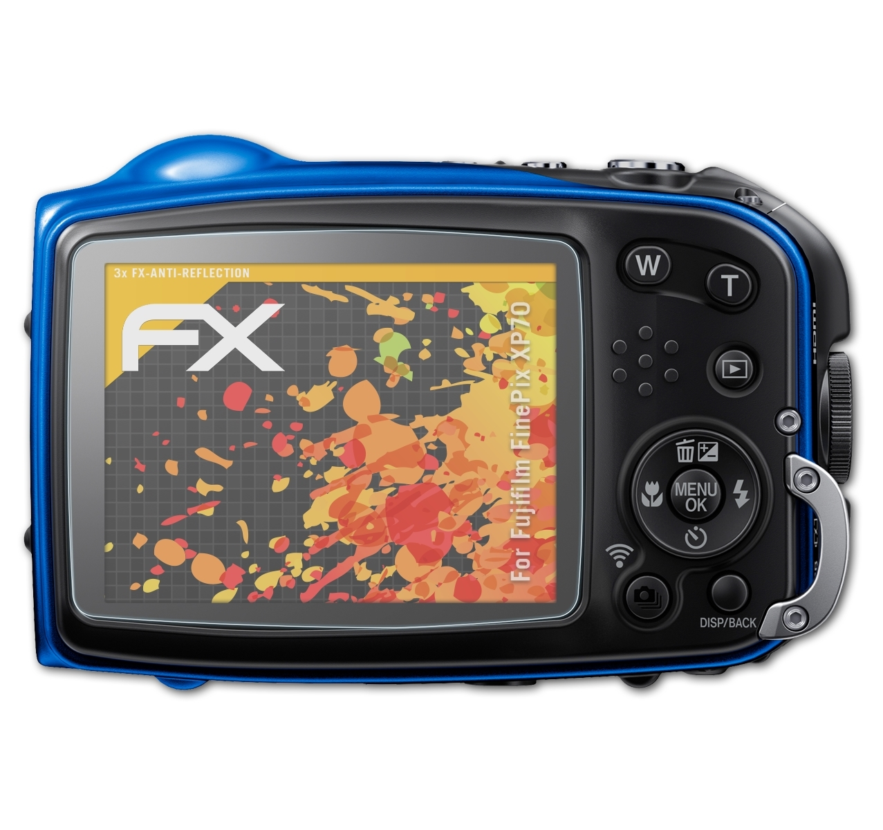 3x Fujifilm FX-Antireflex ATFOLIX Displayschutz(für XP70) FinePix
