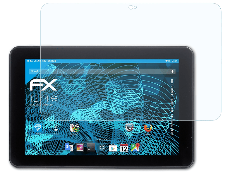ATFOLIX 2x FX-Clear Displayschutz(für Captiva CAPTIVA Pad 10.1 Quad FHD)