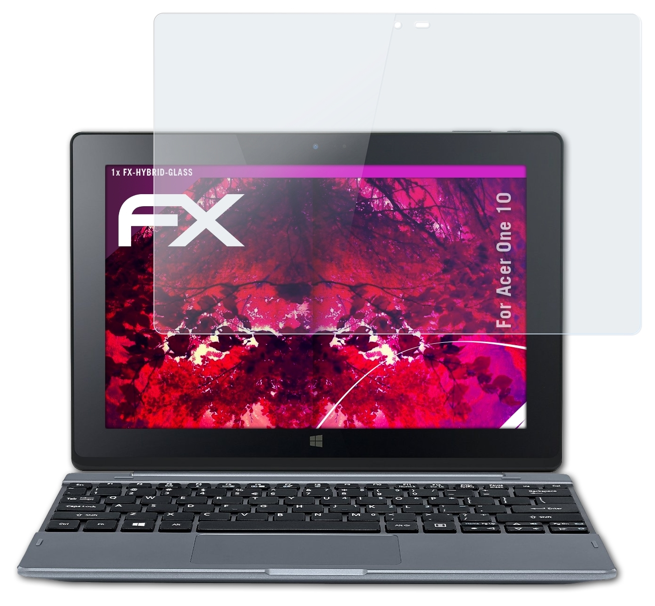 ATFOLIX FX-Hybrid-Glass Schutzglas(für Acer One 10)