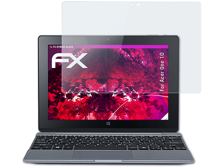 ATFOLIX 10) FX-Hybrid-Glass Schutzglas(für One Acer