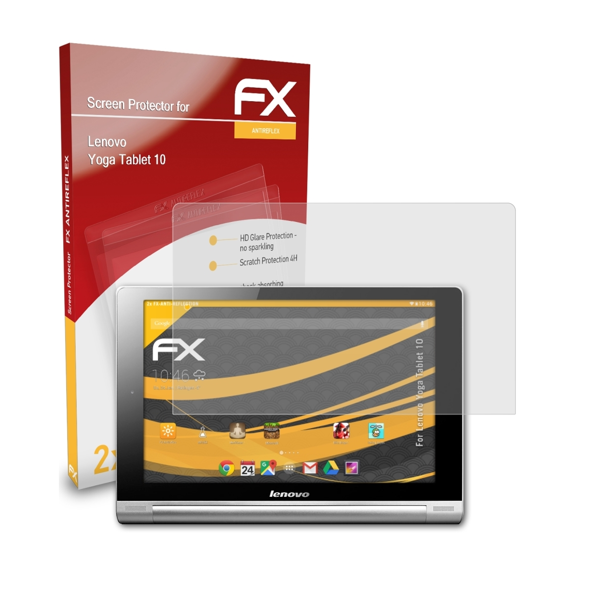 10) Tablet Displayschutz(für ATFOLIX Lenovo Yoga 2x FX-Antireflex