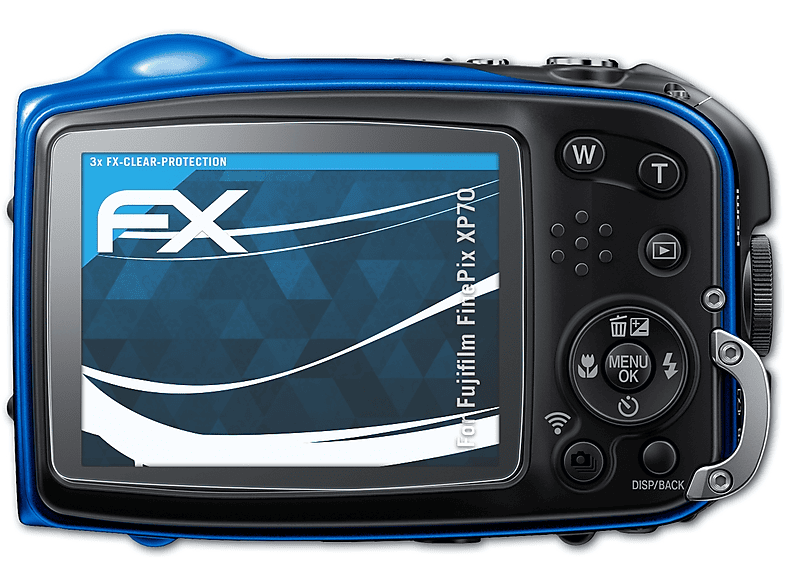 ATFOLIX 3x FX-Clear Displayschutz(für Fujifilm FinePix XP70)