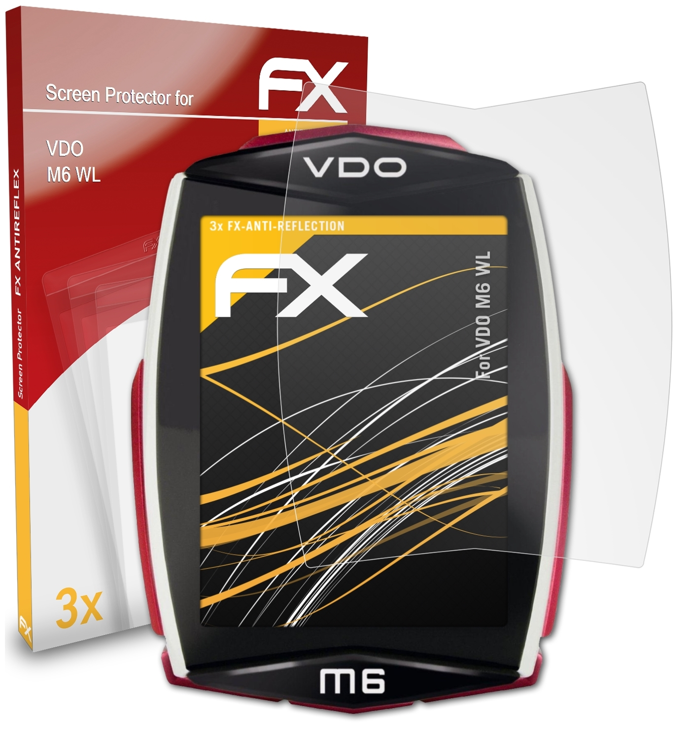 FX-Antireflex WL) VDO 3x Displayschutz(für ATFOLIX M6